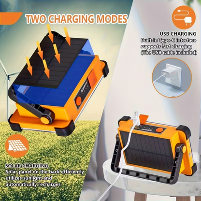 USB Rechargeable Outdoor Lamp with Remote Control & IP66 Waterproof Design