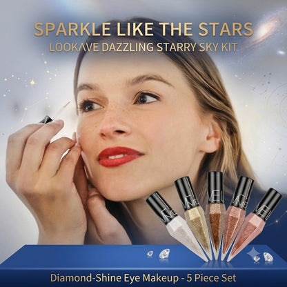 Liquid Glitter Eyeshadow & Eyeliner Kit Diamond-Shine Eye Makeup