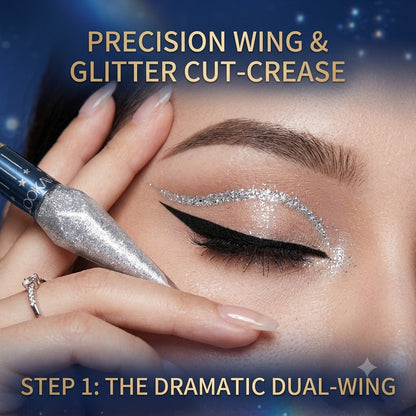 Liquid Glitter Eyeshadow & Eyeliner Kit Diamond-Shine Eye Makeup